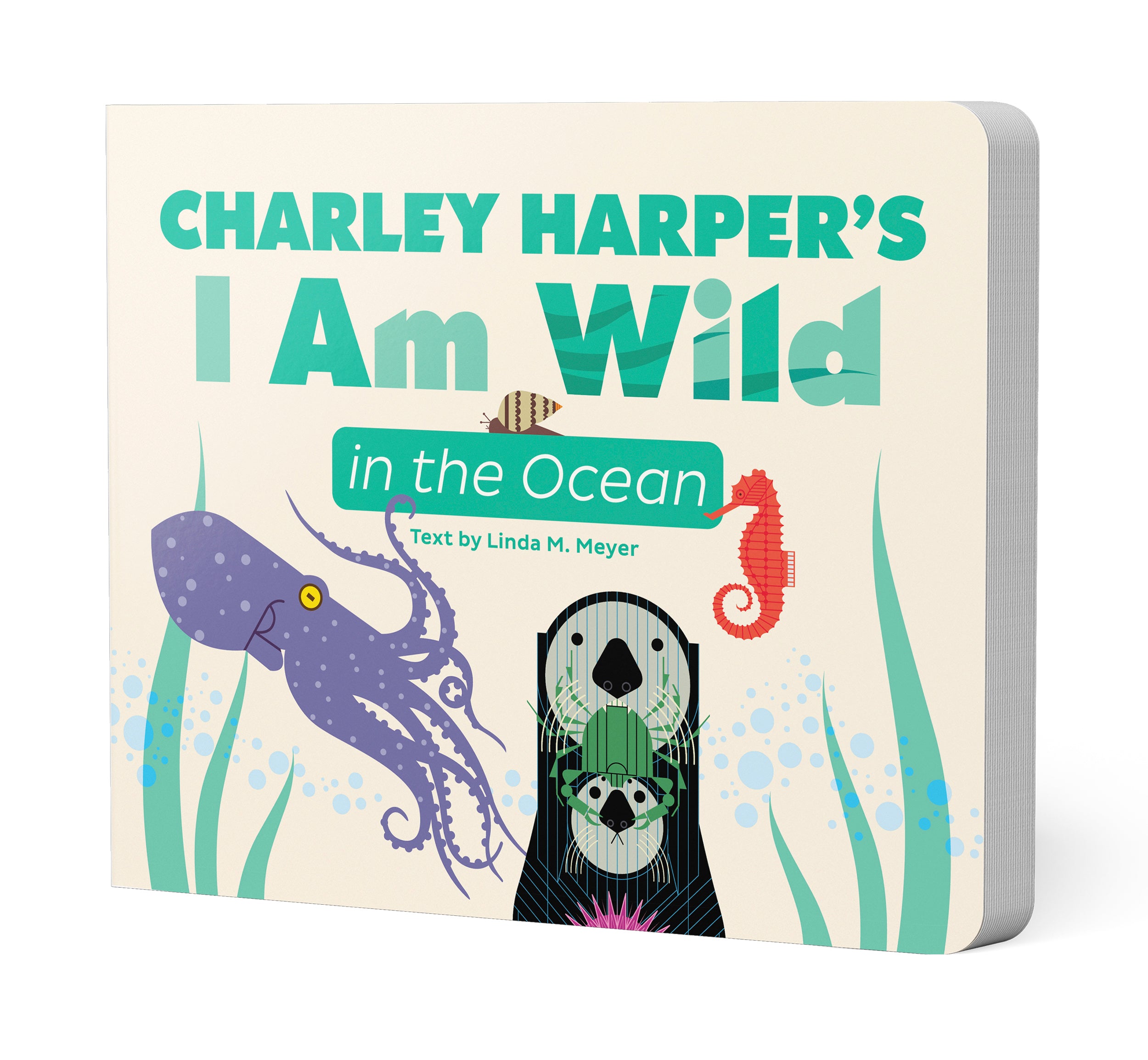 pomegranate-charley-harper-i-am-wild-ocean-pappbilderbuch-ozean-tiere image 1