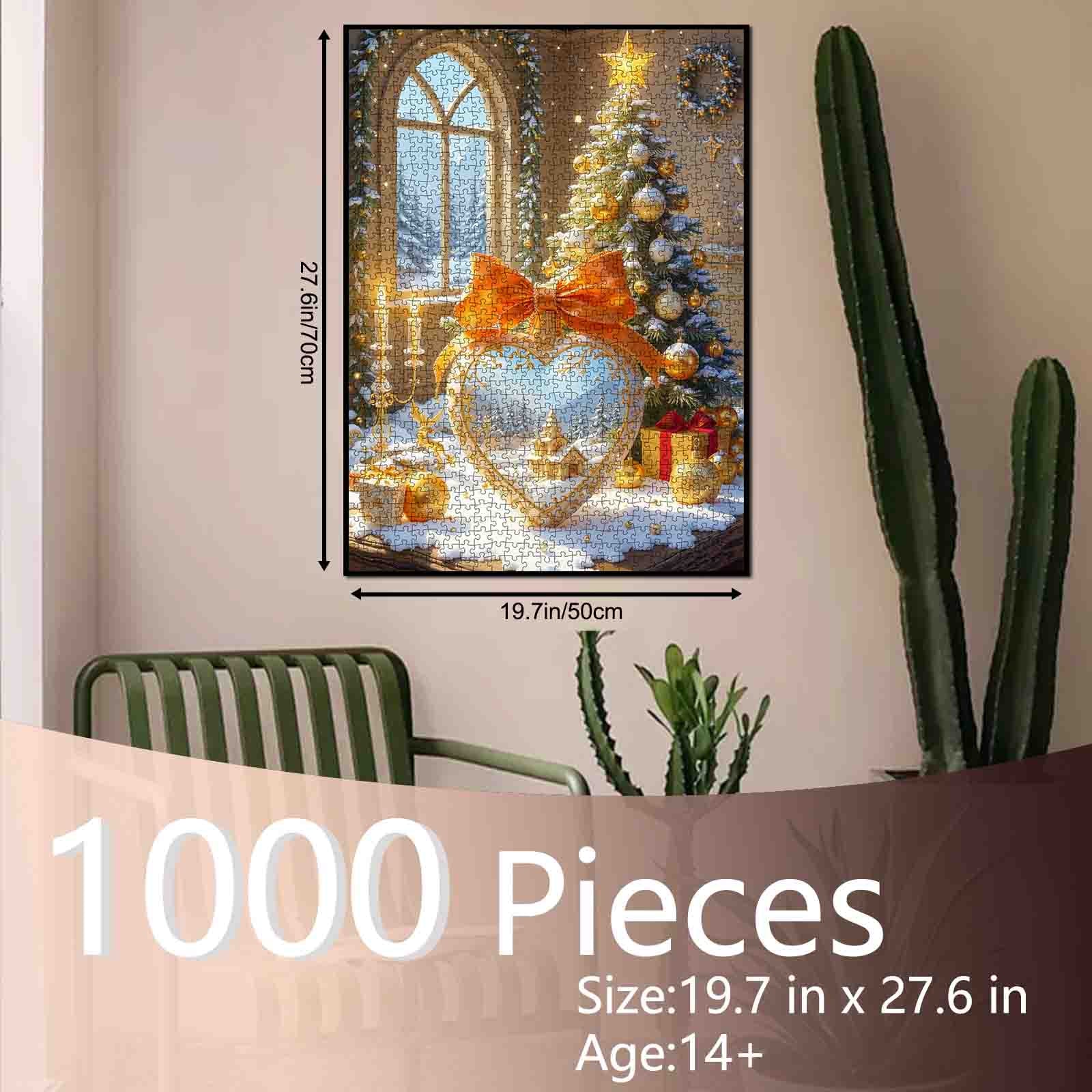 tucocoo-golden-holiday-heart-puzzle-1000-teile-weihnachten image 5