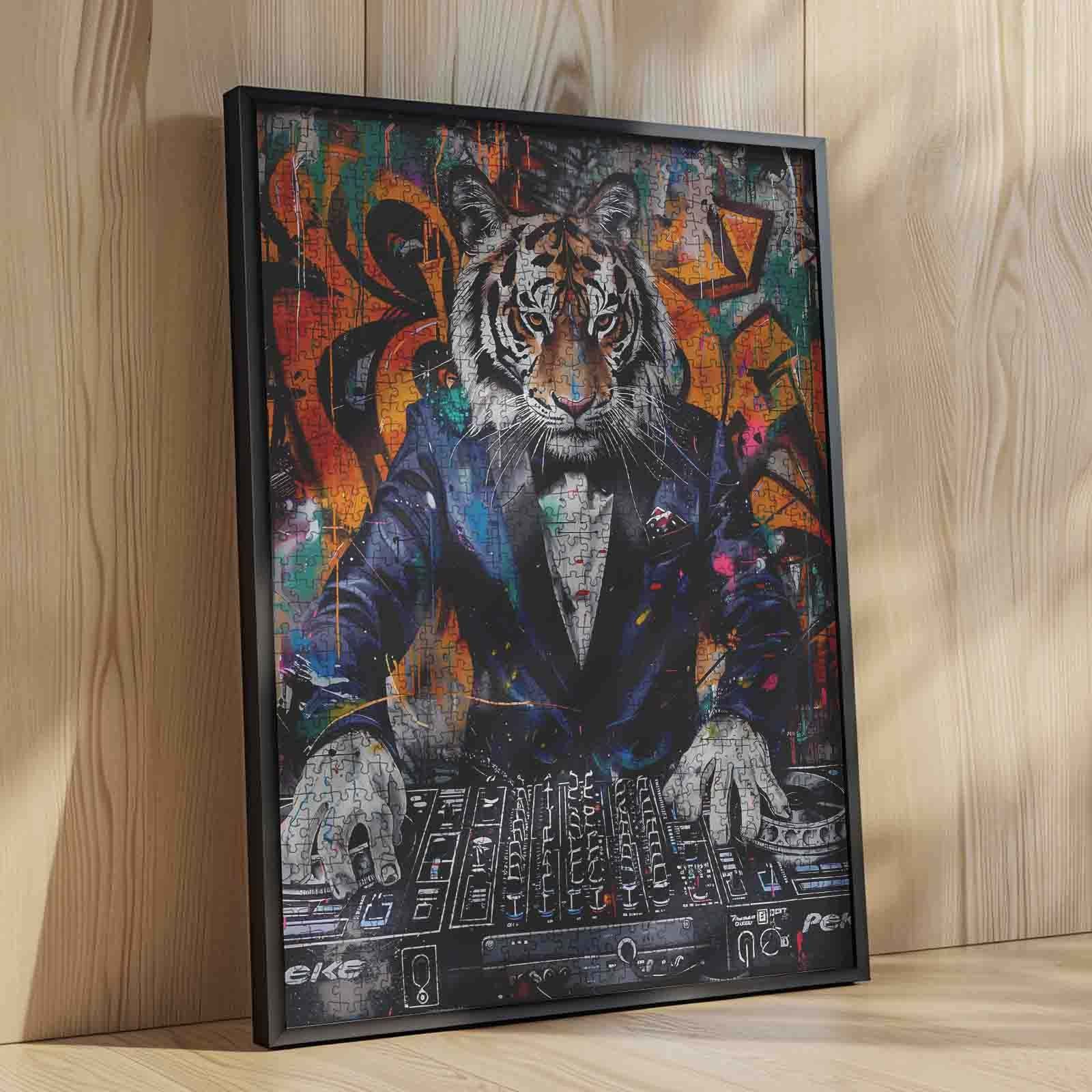 tucocoo-jigsaw-puzzles-tiger-1000-teile-puzzle-dj-graffiti image 4
