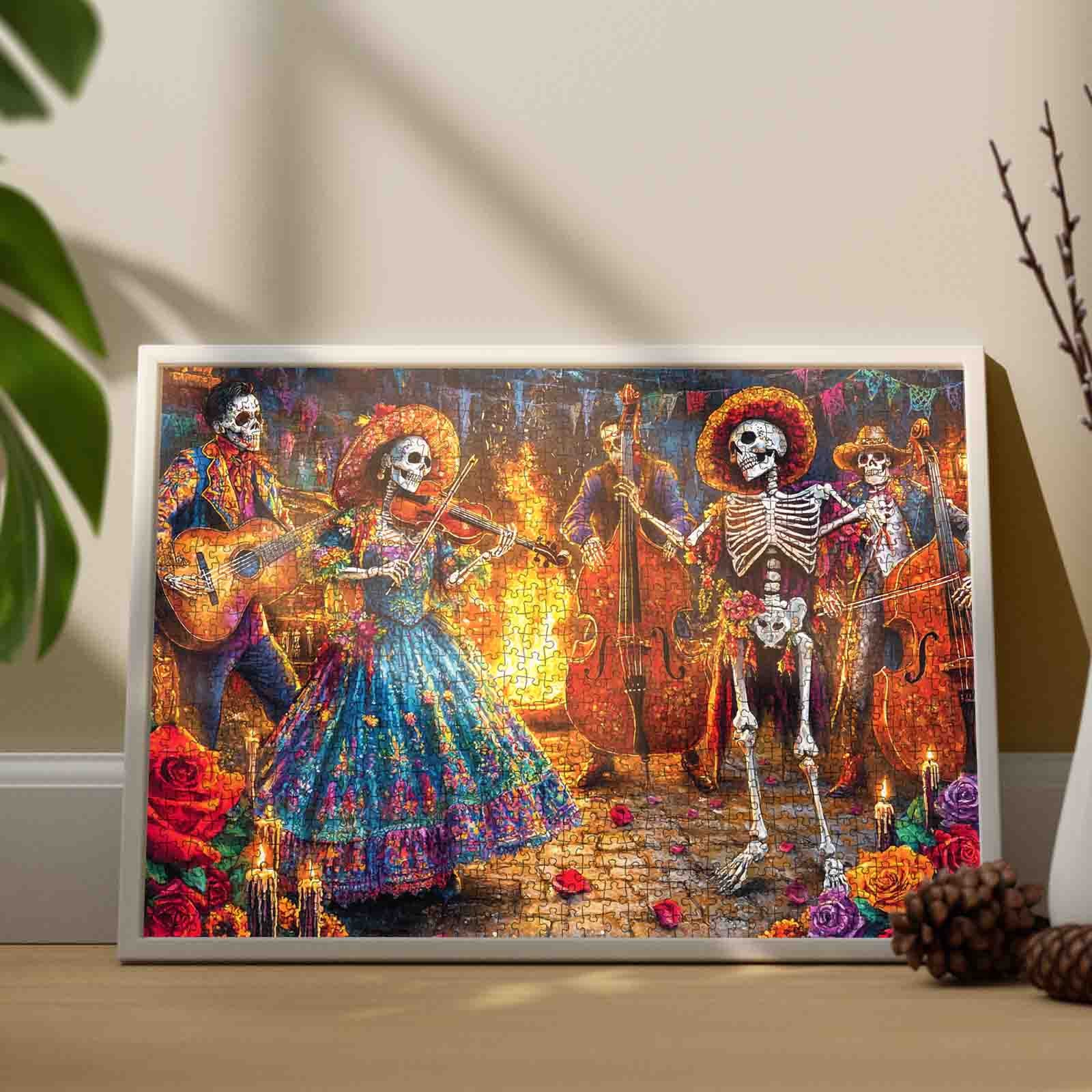 tucocoo-day-of-dead-skeleton-celebration-puzzle-1000-teile image 3