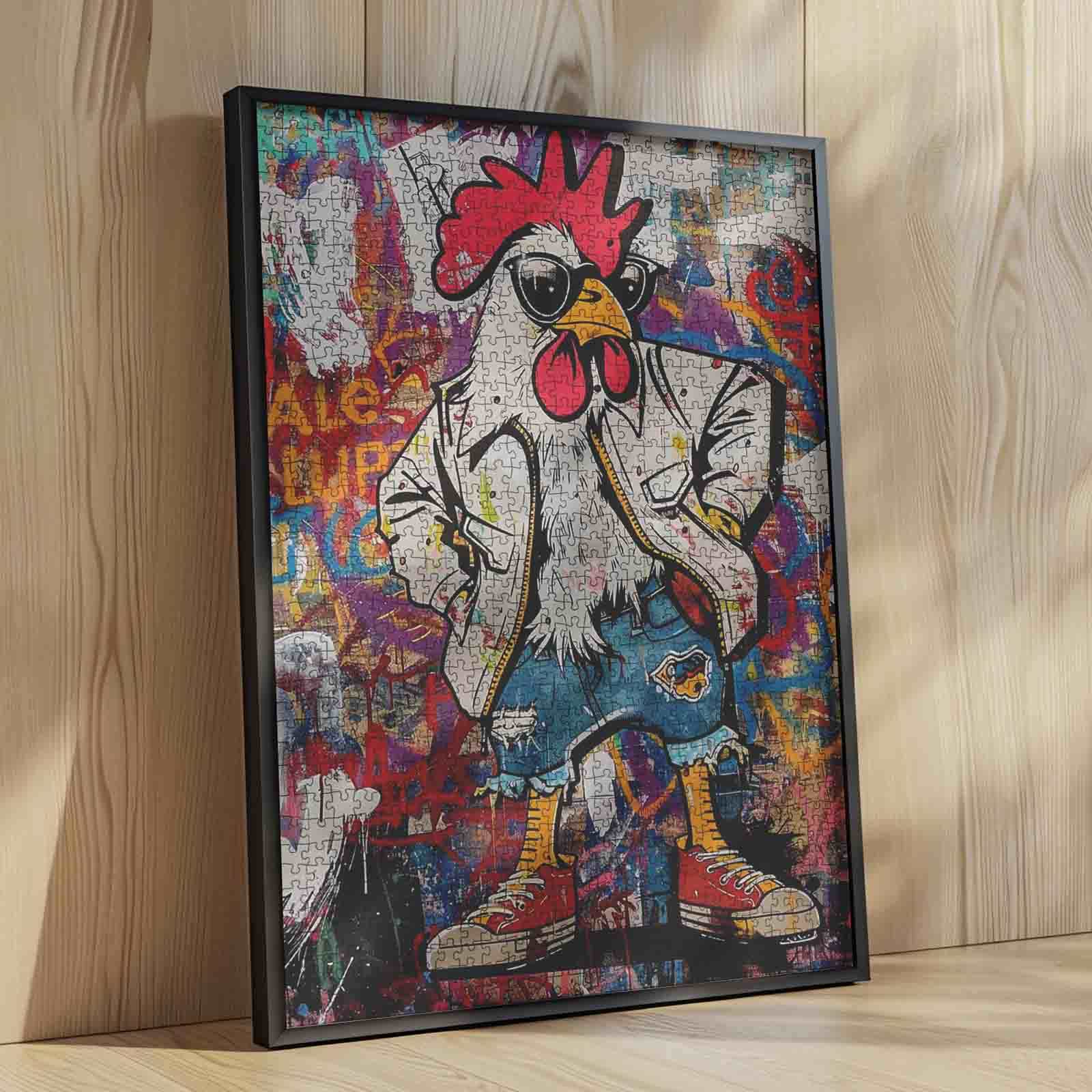 tucocoo-graffiti-rooster-puzzle-1000-teile-hahn image 4