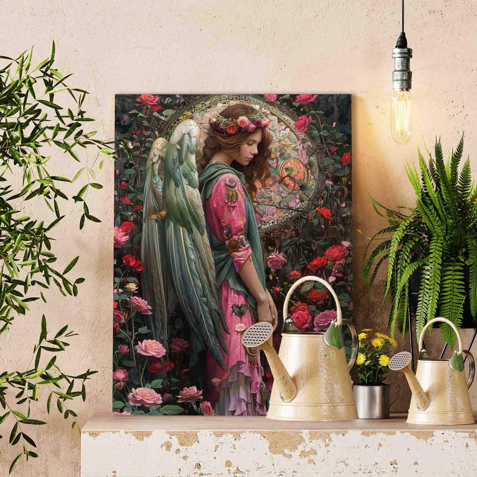 tucocoo-angel-in-floral-garden-malen-nach-zahlen-40x50-engel image 2