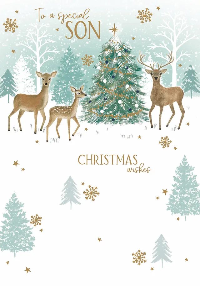 otter-house-christmas-weihnachtskarte-sohn-hirsch-schnee image 1