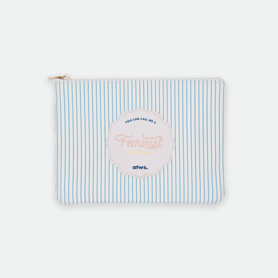 all-the-ways-to-say-feminist-badass-pouch-tasche-19cm image 1