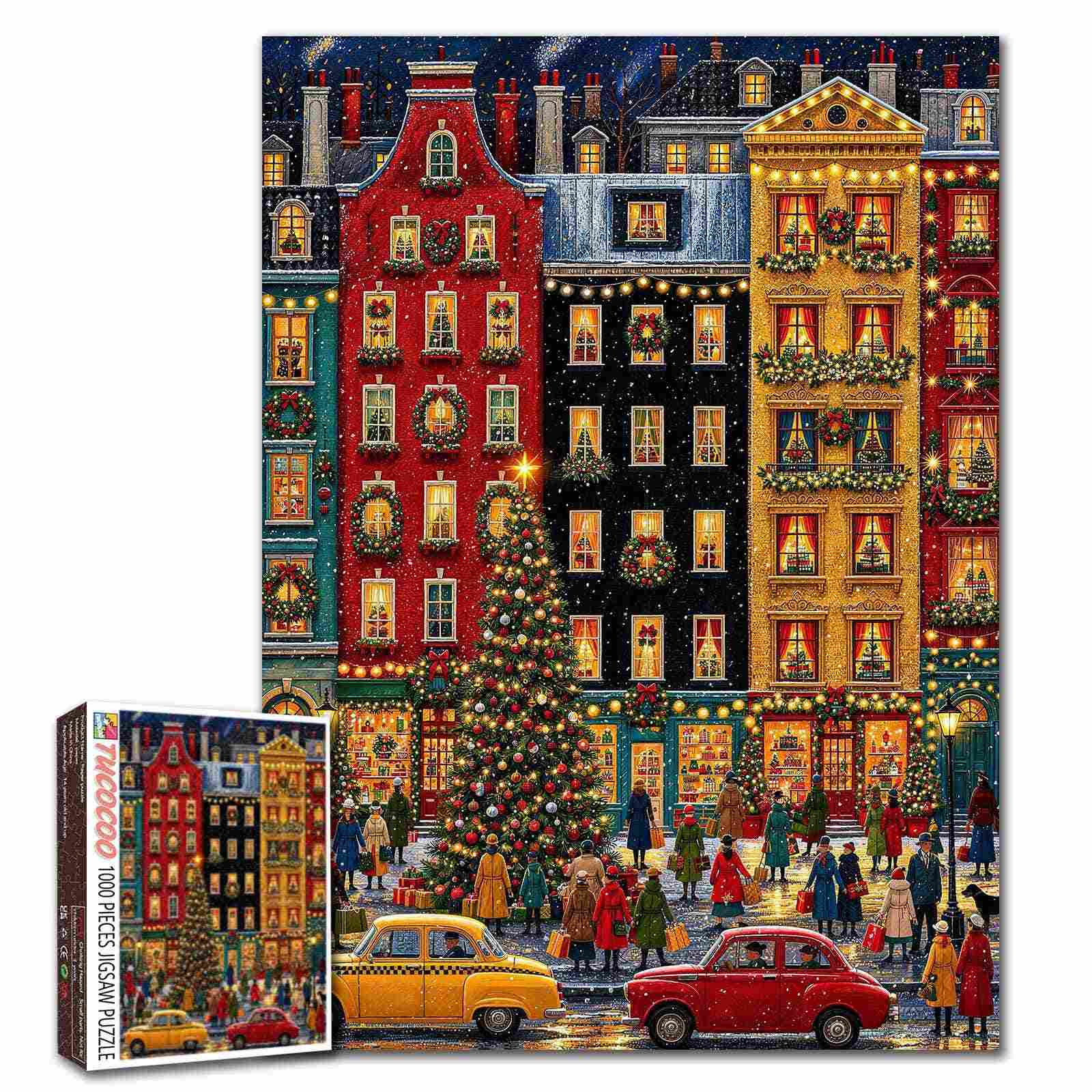 tucocoo-christmas-city-lights-puzzle-1000-teile-stadt image 1