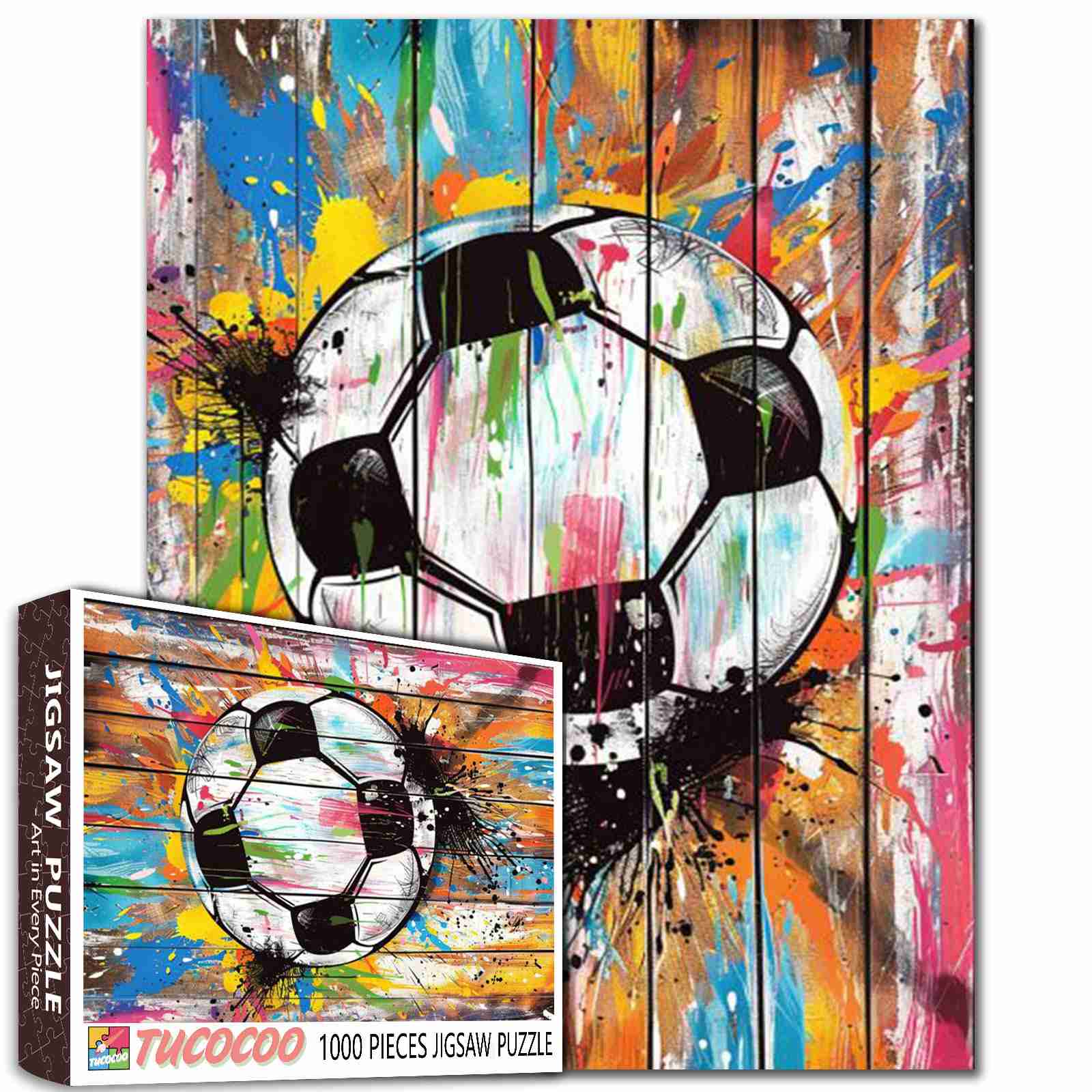 tucocoo-jigsaw-puzzles-street-banksy-graffiti-football-puzzle-1000 image 1