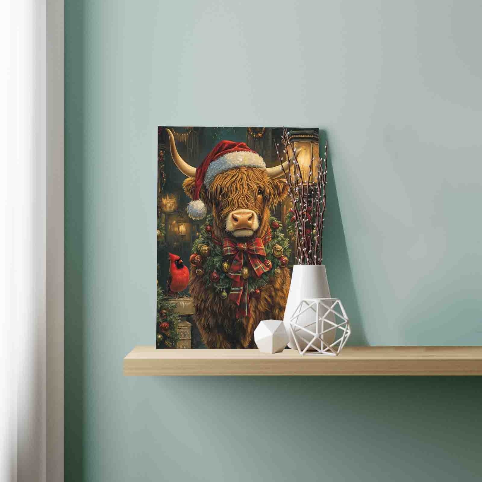 tucocoo-festive-highland-cow-malen-nach-zahlen-weihnachten image 3