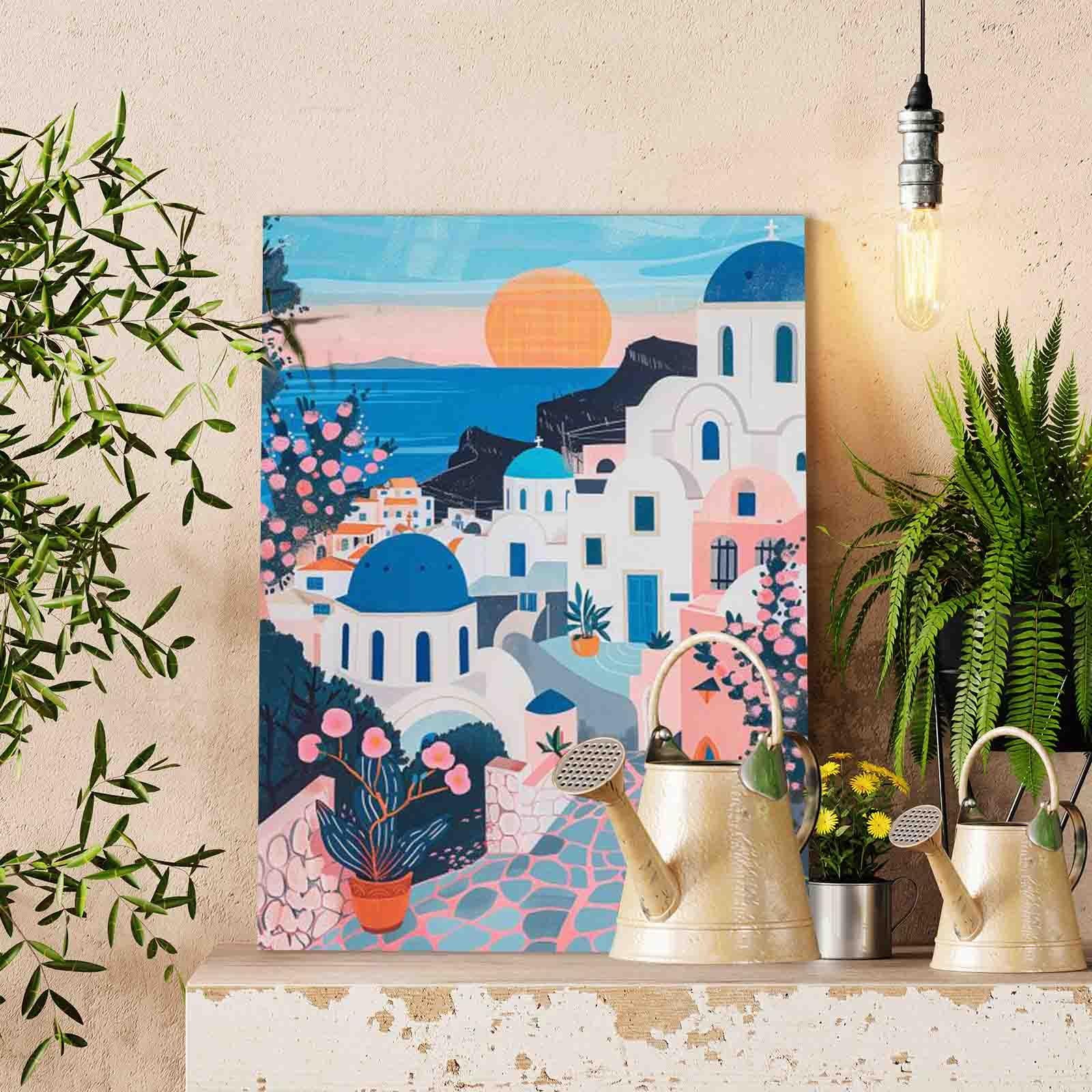 tucocoo-santorini-sunset-streets-malen-nach-zahlen-40x50-ohne-rahmen image 2