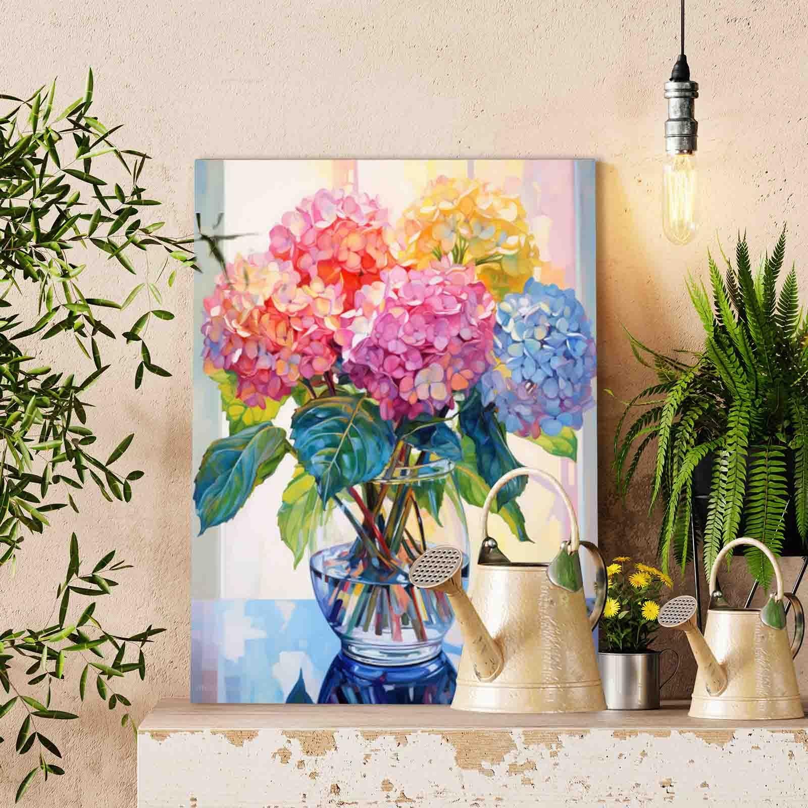 tucocoo-hydrangea-in-glass-vase-malen-nach-zahlen-40x50-blumen image 2