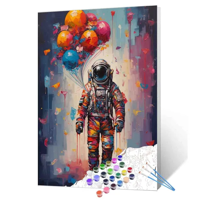 tucocoo-paint-by-numbers-astronaut-malen-nach-zahlen-40x50cm image 1