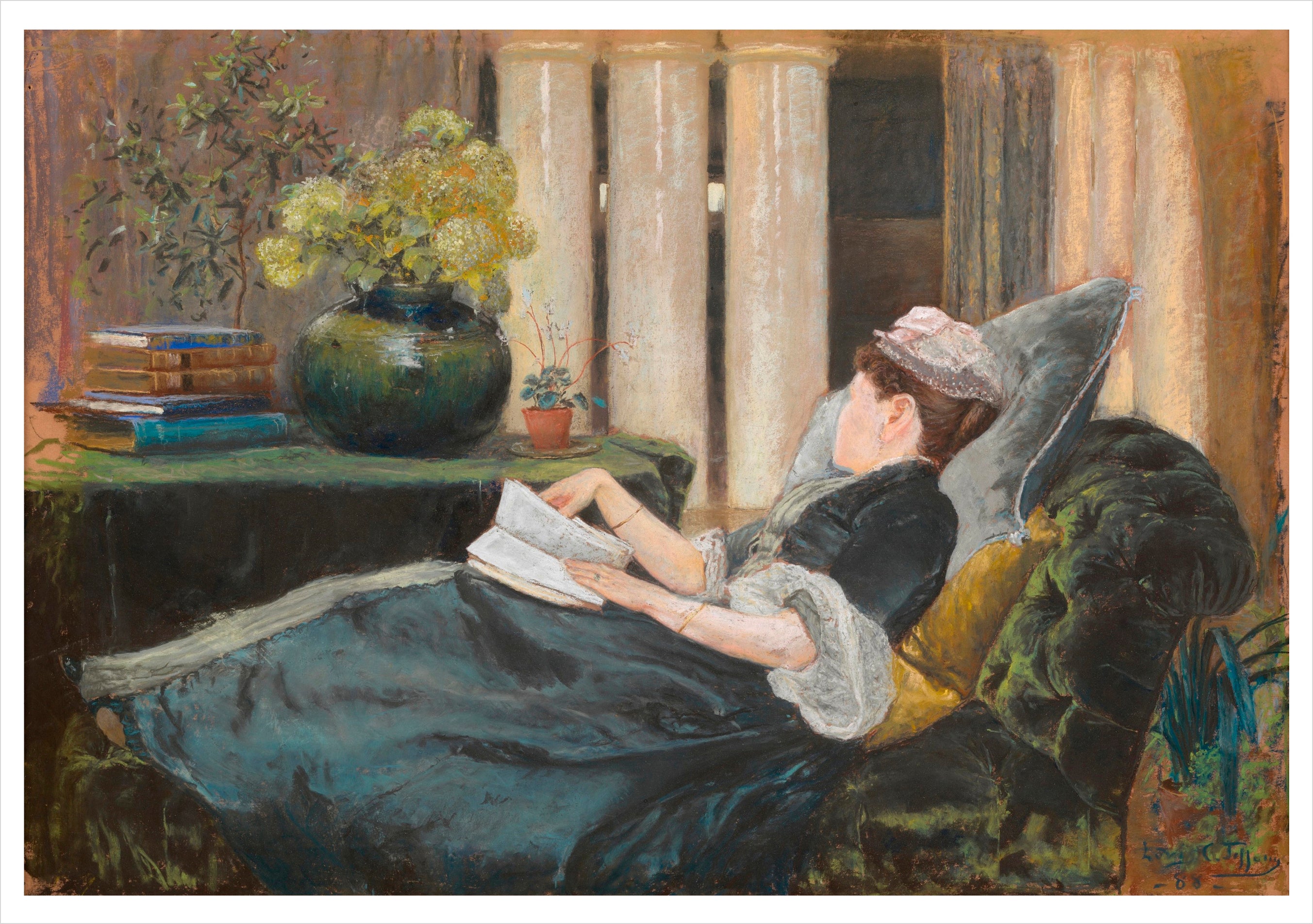 pomegranate-the-reading-woman-karten-set-lesemotiv-20-st-ck image 5