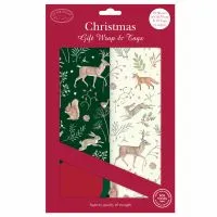 otter-house-forest-foliage-geschenkpapier-weihnachten-10er image 1
