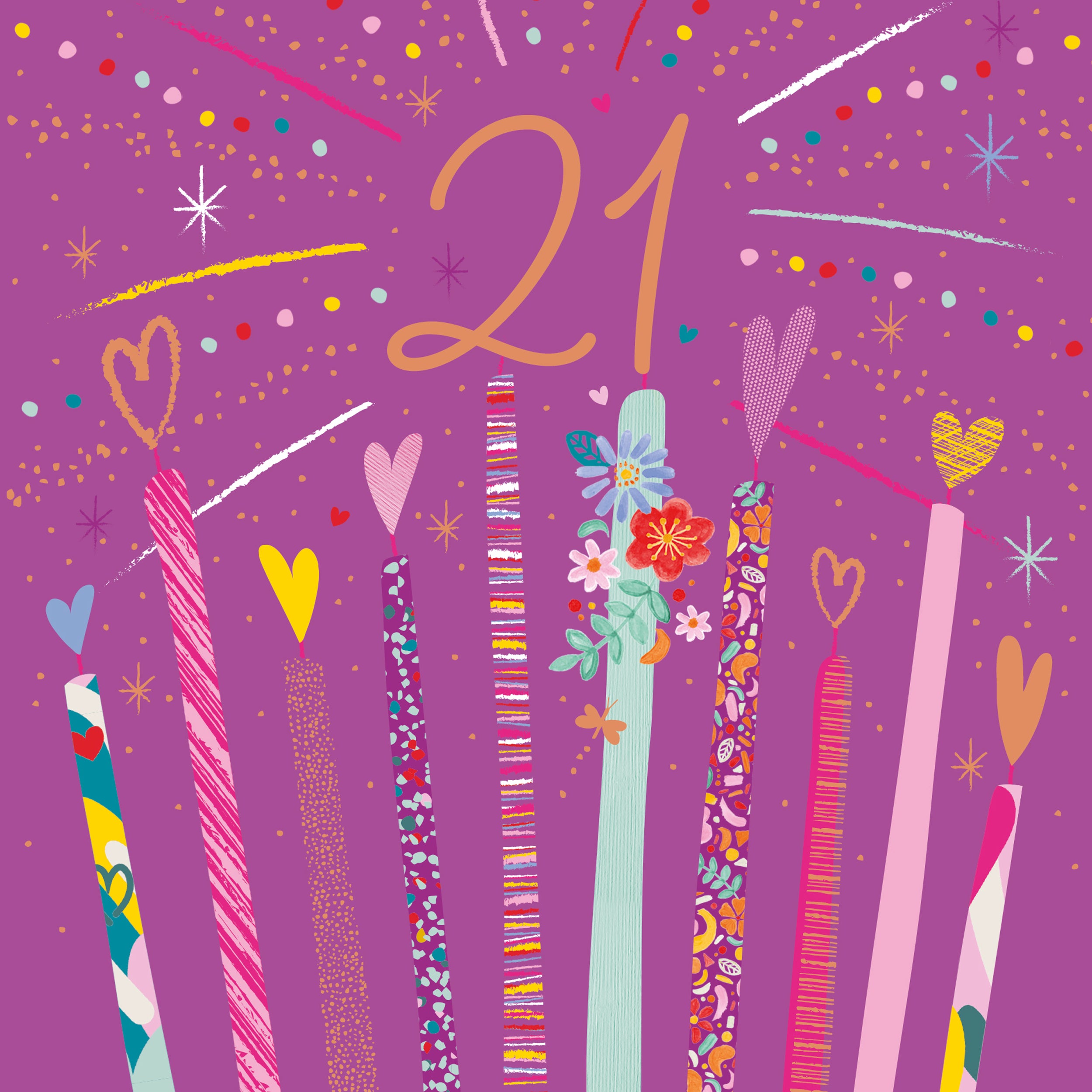 otter-house-age-to-celebrate-21-geburtstagskarte-kerzen image 1