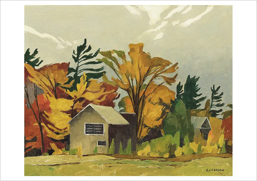 pomegranate-blank-notecards-a-j-casson-tom-thomson-s-shack-klappkarte image 1