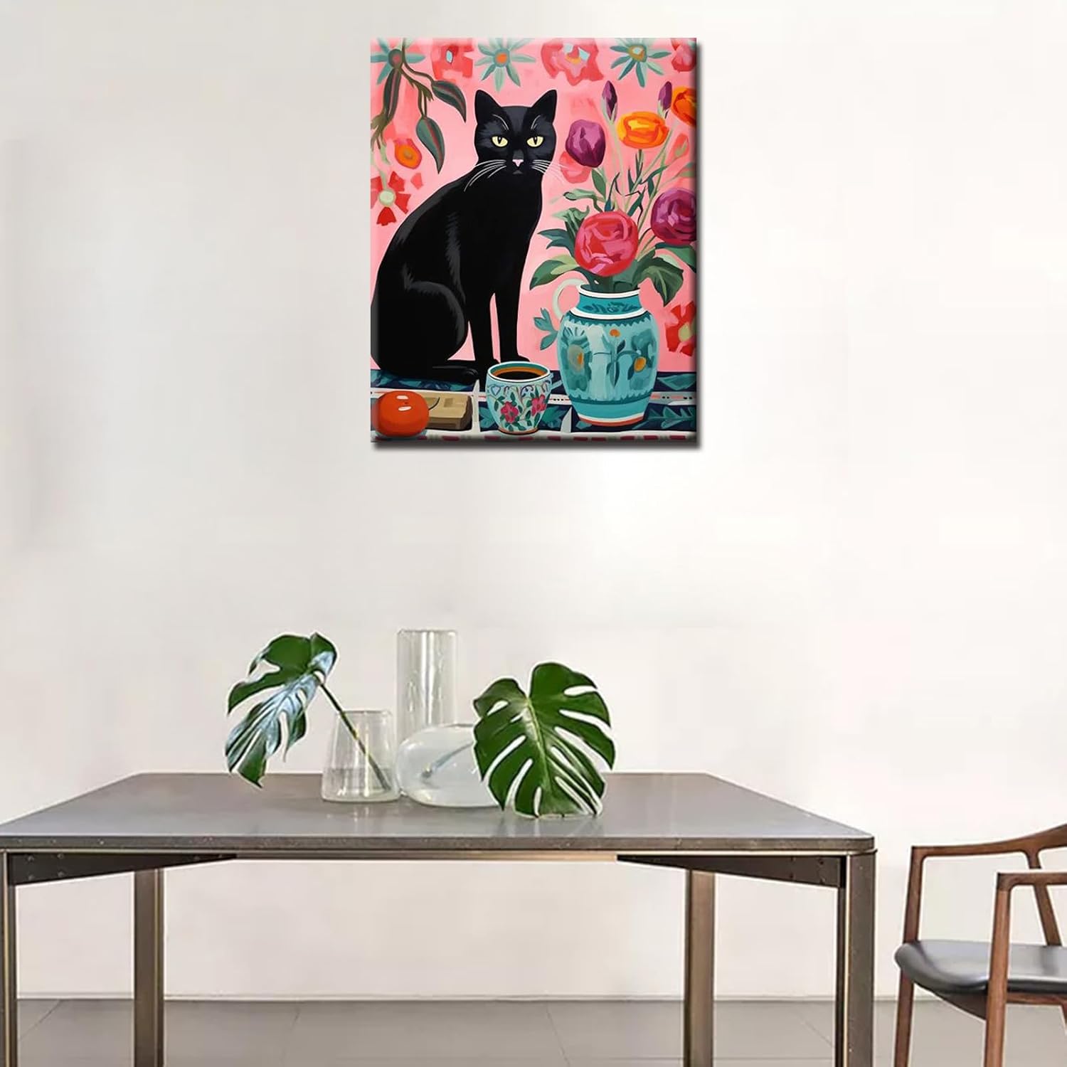 tucocoo-black-cat-with-floral-vase-malen-nach-zahlen-katze-40x50 image 3