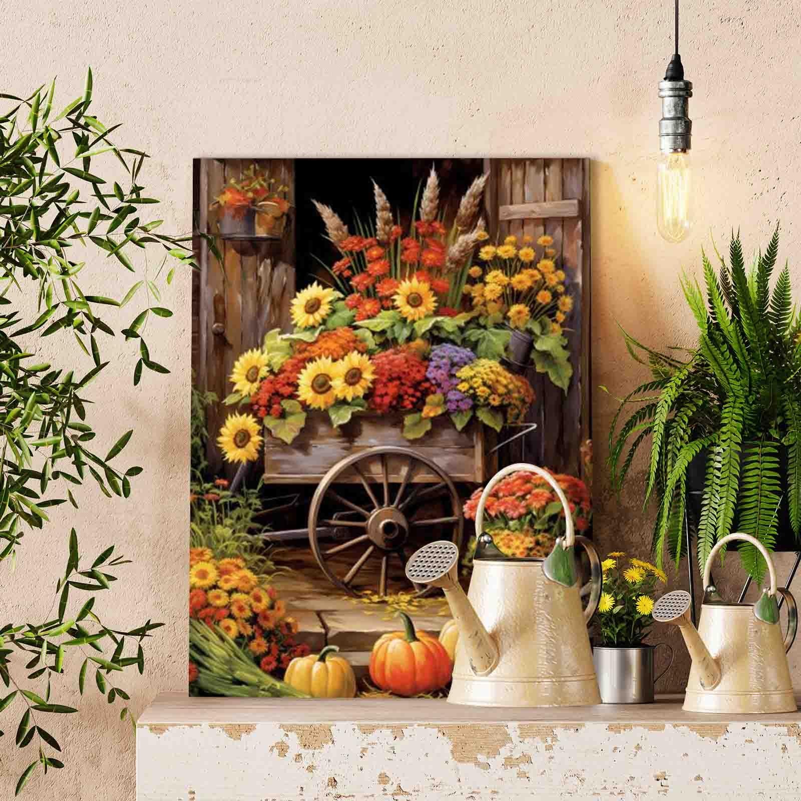tucocoo-autumn-harvest-cart-malen-nach-zahlen-40x50-ohne-rahmen image 2