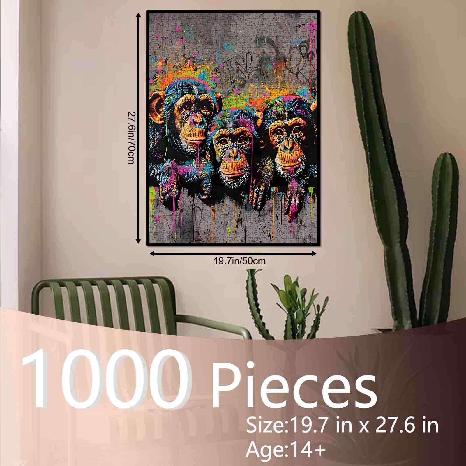 tucocoo-color-splash-monkeys-puzzle-1000-teile-graffiti image 5