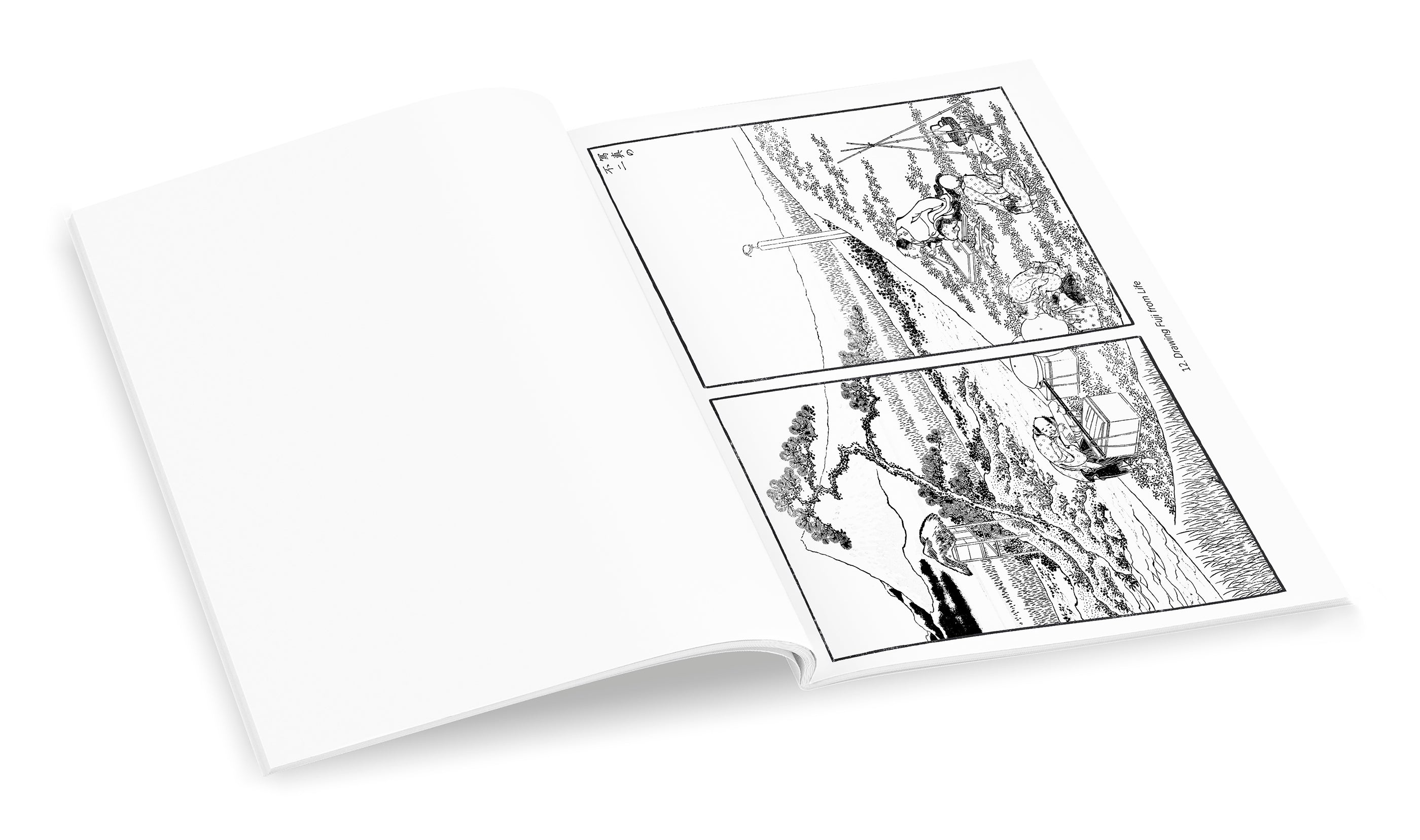 pomegranate-hokusai-views-of-mt-fuji-malbuch-landschaften image 8