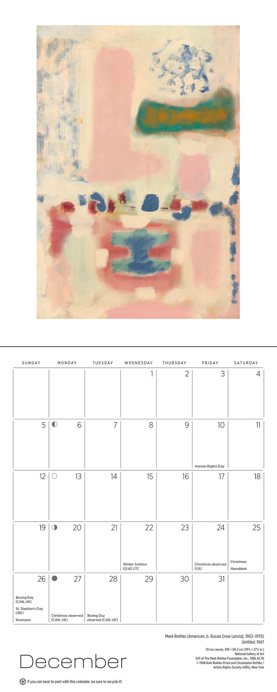 pomegranate-rothko-2027-mini-wandkalender-abstrakt image 6