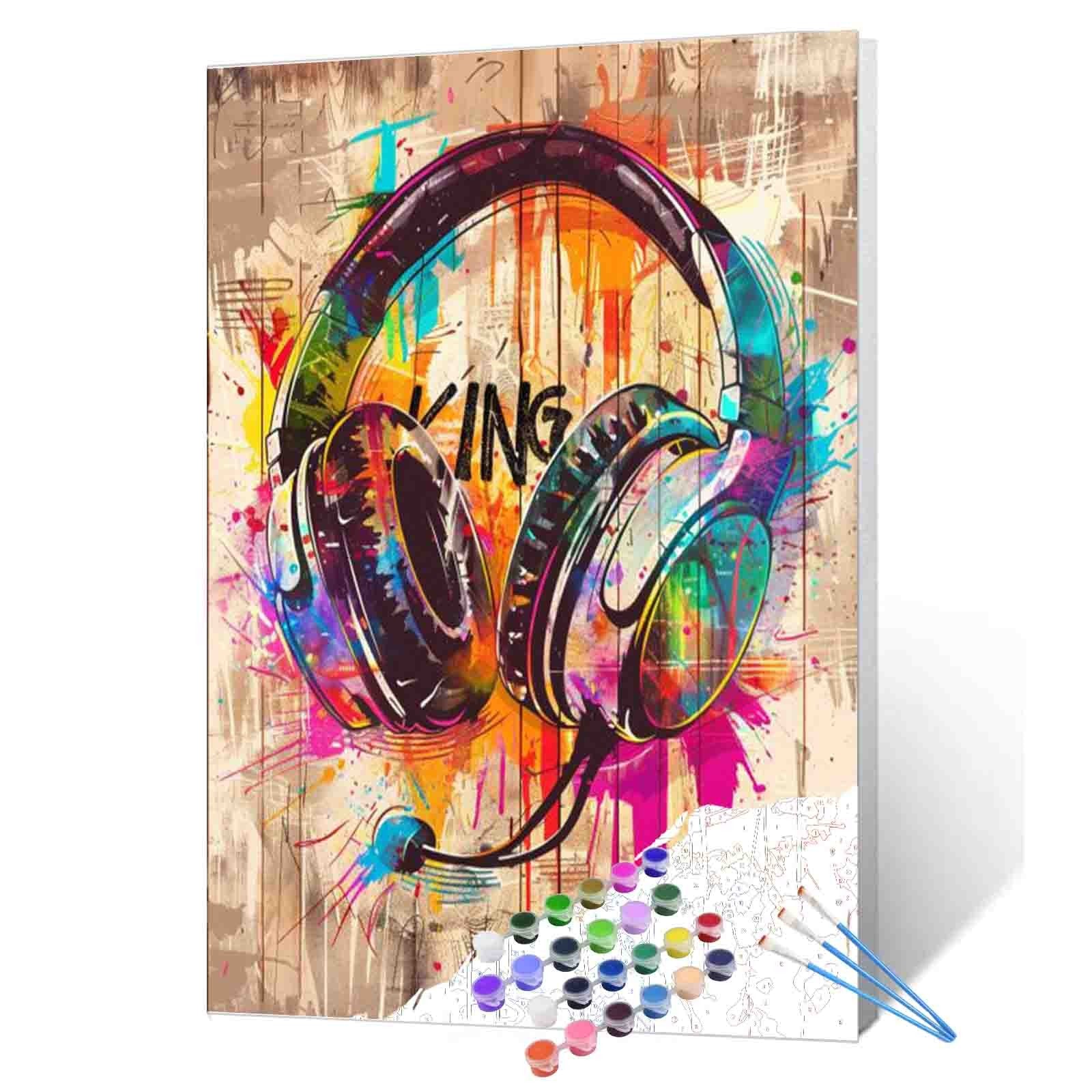 tucocoo-paint-by-numbers-graffiti-headset-vibes-malen-nach-zahlen-40x50-ohne-rah image 1
