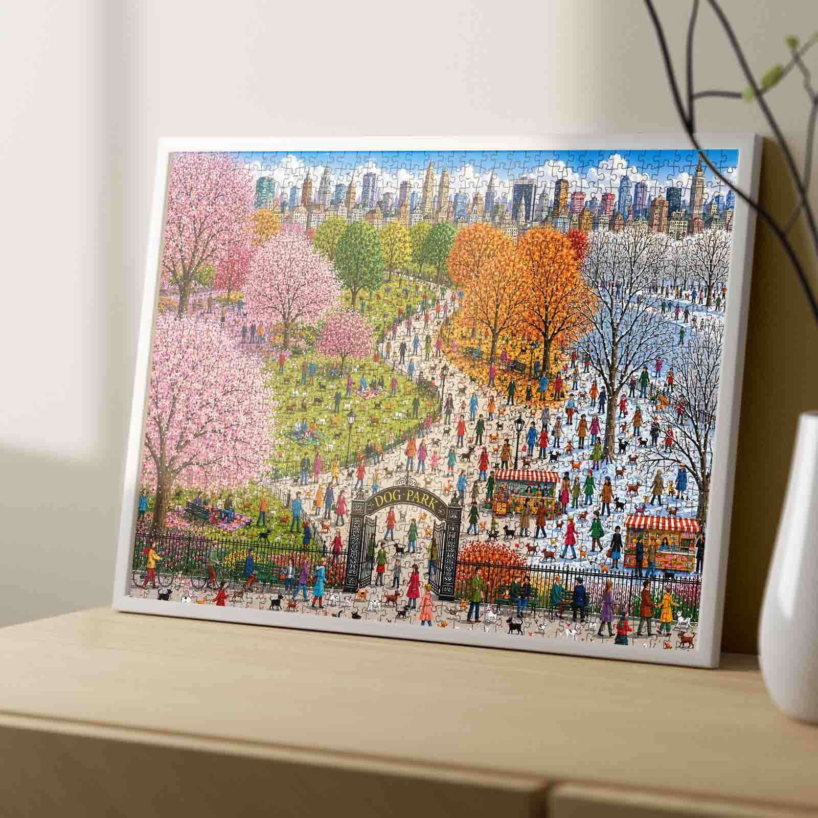 tucocoo-four-seasons-city-dog-park-puzzle-1000-teile-hunde image 4