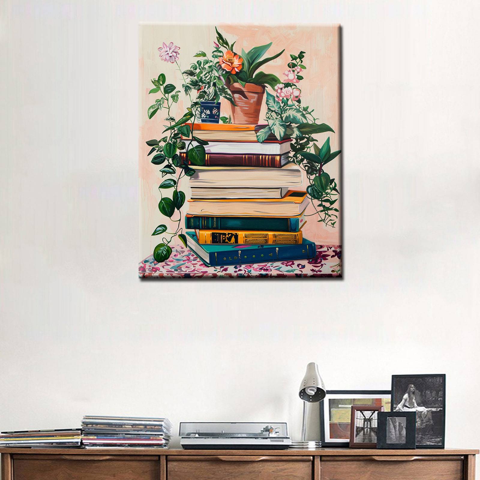 tucocoo-paint-by-numbers-b-cher-blumen-malen-nach-zahlen-40x50-ohne-rahmen image 3