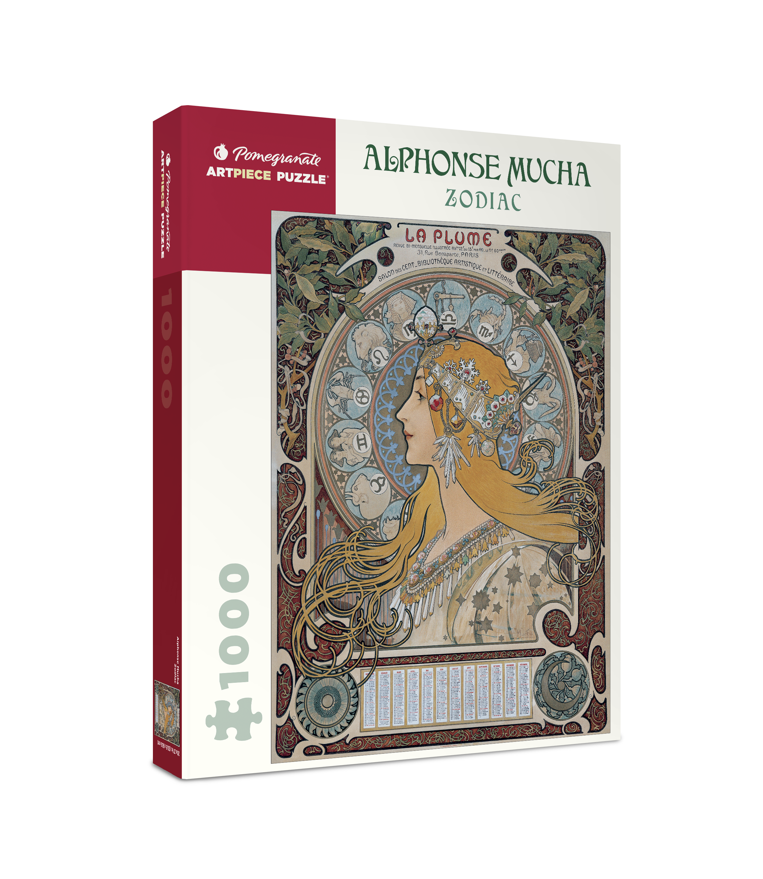 pomegranate-alphonse-mucha-zodiac-puzzle-1000-teile image 1