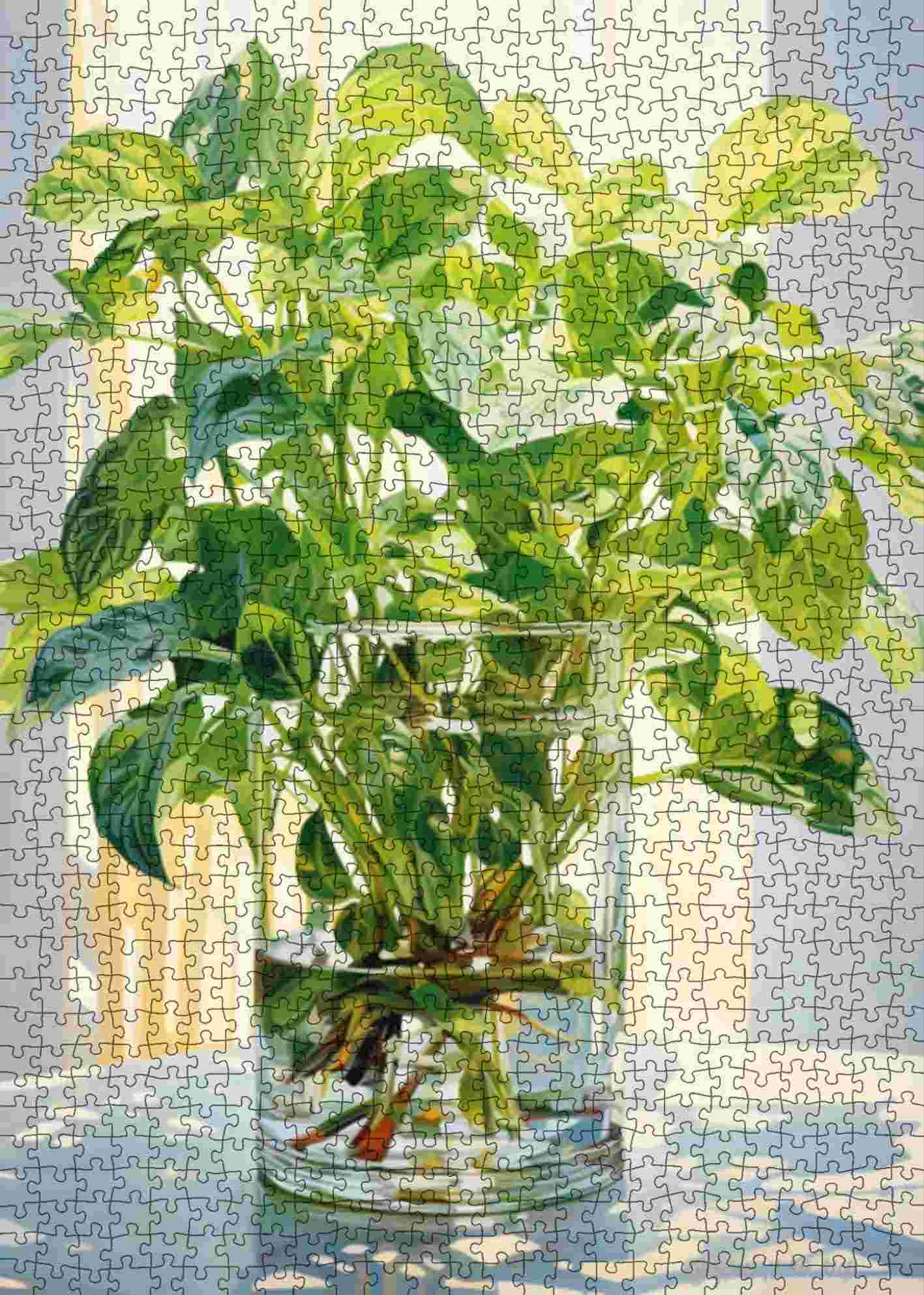 tucocoo-green-foliage-puzzle-1000-teile-gr-ne-bl-tter-vase image 2