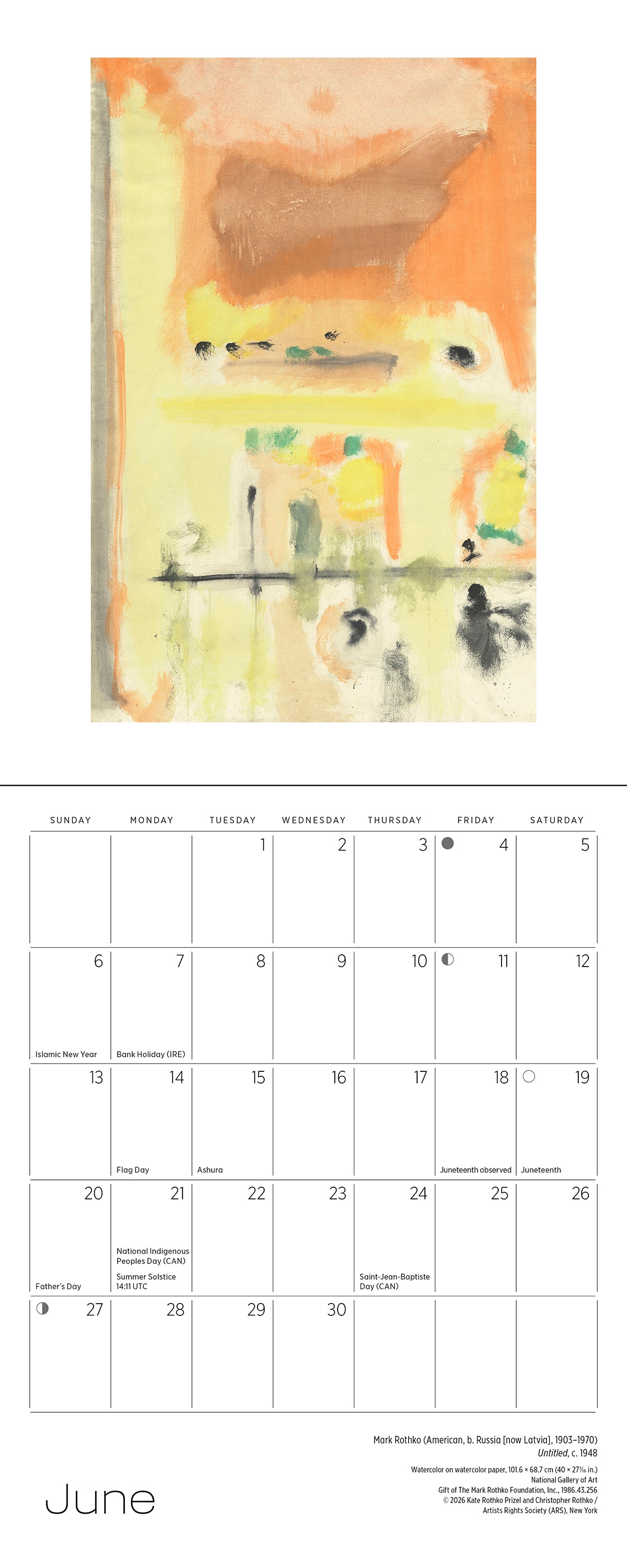 pomegranate-rothko-2027-mini-wandkalender-abstrakt image 7