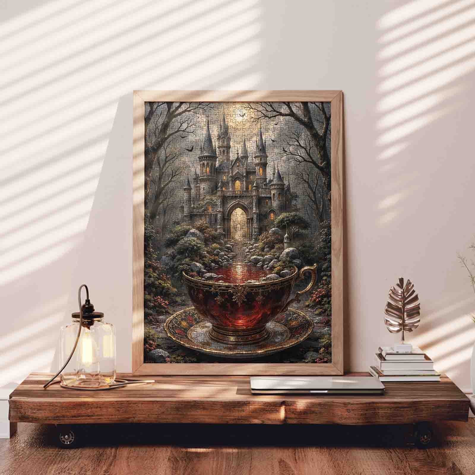 tucocoo-gothic-castle-teacup-jigsaw-puzzle-1000-teile image 3