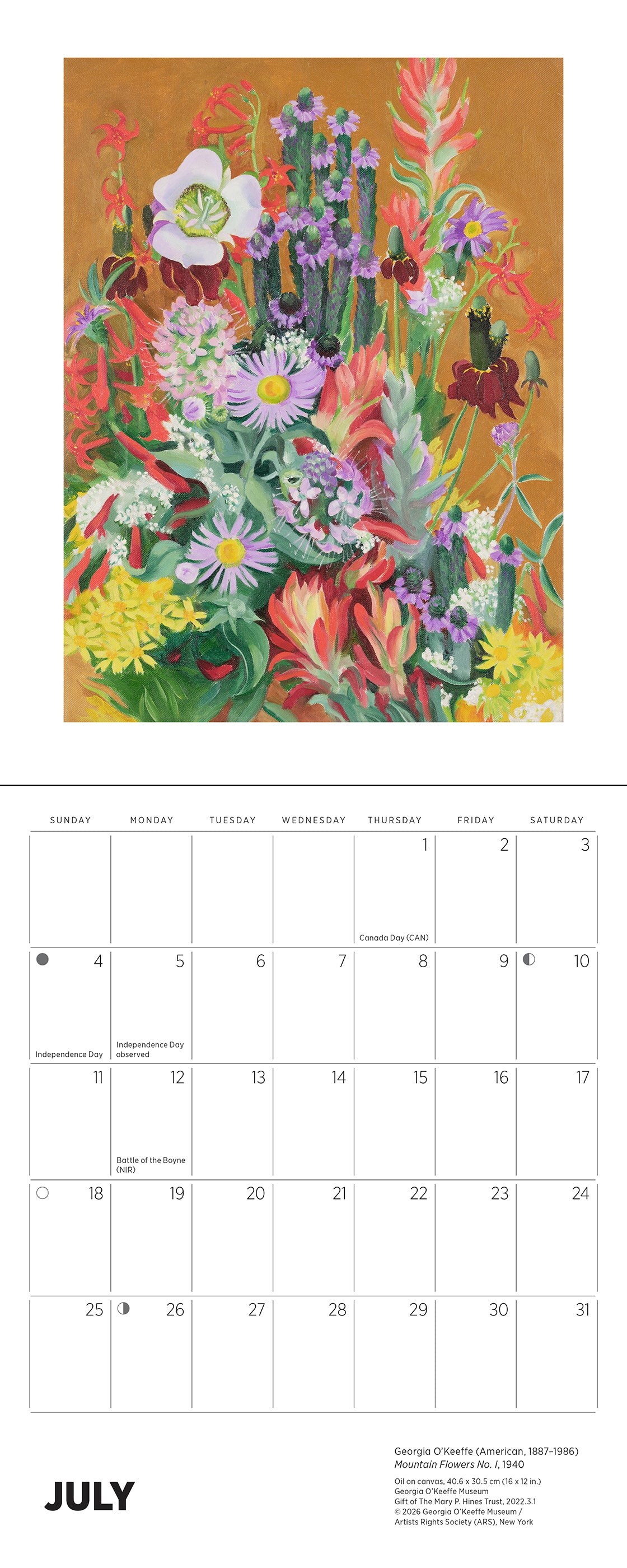 pomegranate-georgia-o-keeffe-2027-mini-wandkalender-blumenkunst image 7