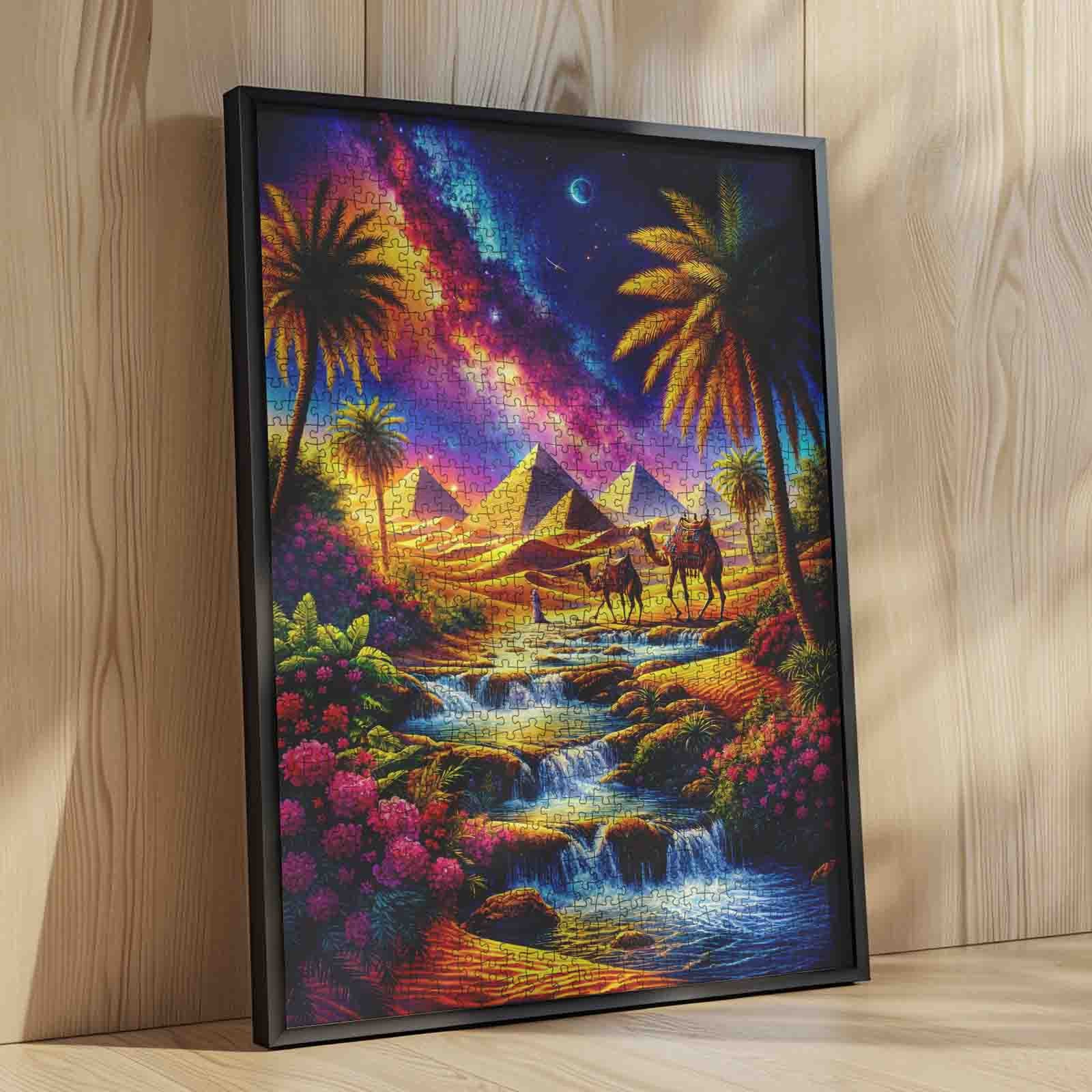 tucocoo-egyptian-oasis-nightscape-puzzle-1000-teile-gypten image 4
