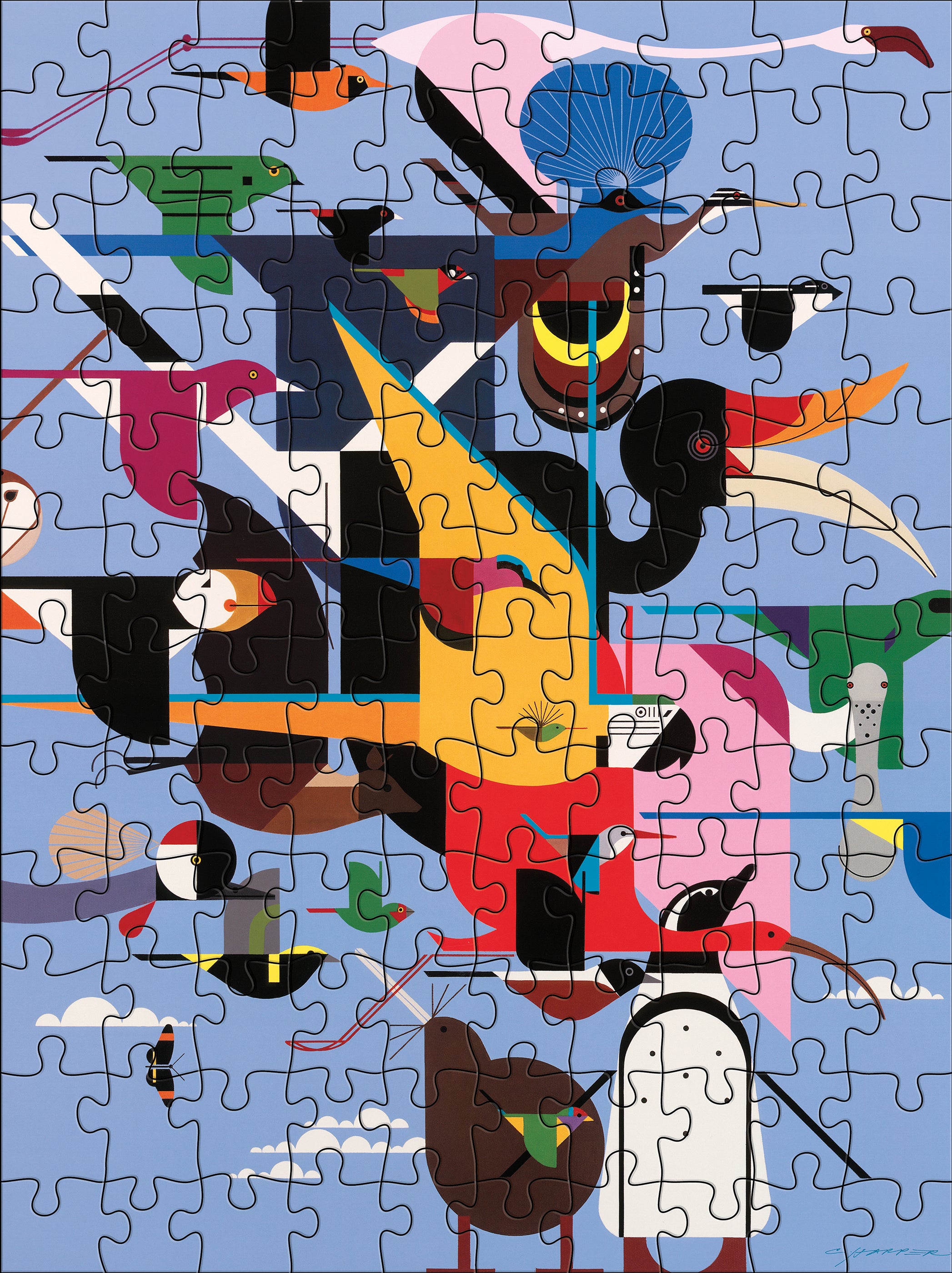 pomegranate-charley-harper-120-teile-puzzle-set-v-gel-doppelseitig image 3