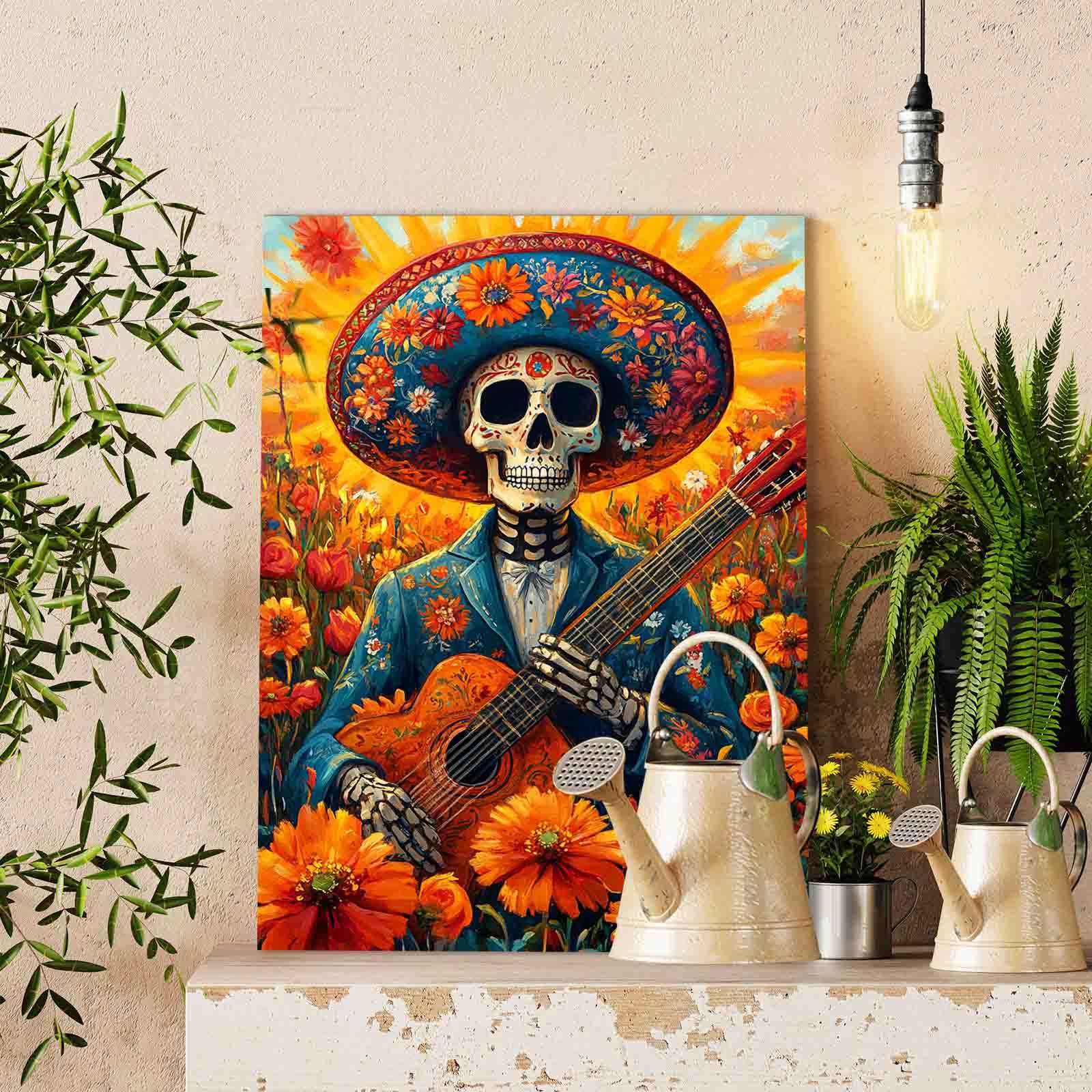 tucocoo-mariachi-skeleton-serenade-malen-nach-zahlen-40x50 image 2