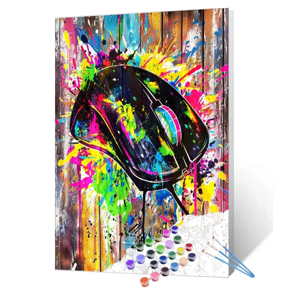 tucocoo-graffiti-gaming-mouse-malen-nach-zahlen-40x50-neon image 1