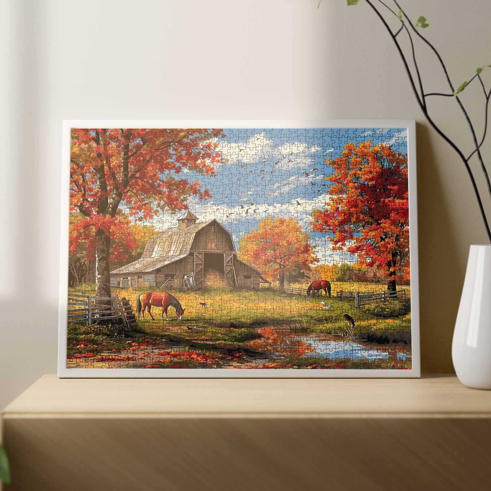 tucocoo-golden-farm-retreat-puzzle-1000-teile-herbstlandschaft image 3