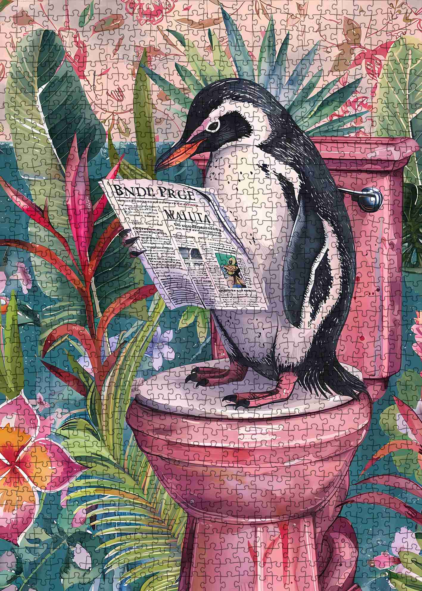 tucocoo-toilet-penguin-news-puzzle-1000-teile-tiere image 2