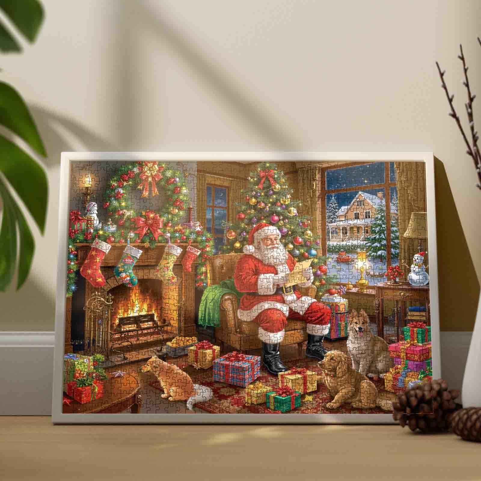 tucocoo-santa-by-fireplace-puzzle-1000-teile-weihnachten image 3