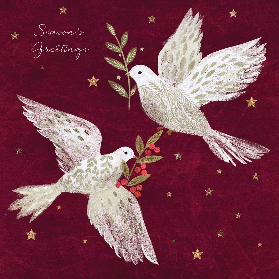 otter-house-christmas-merry-doves-weihnachtskarten-tauben image 1
