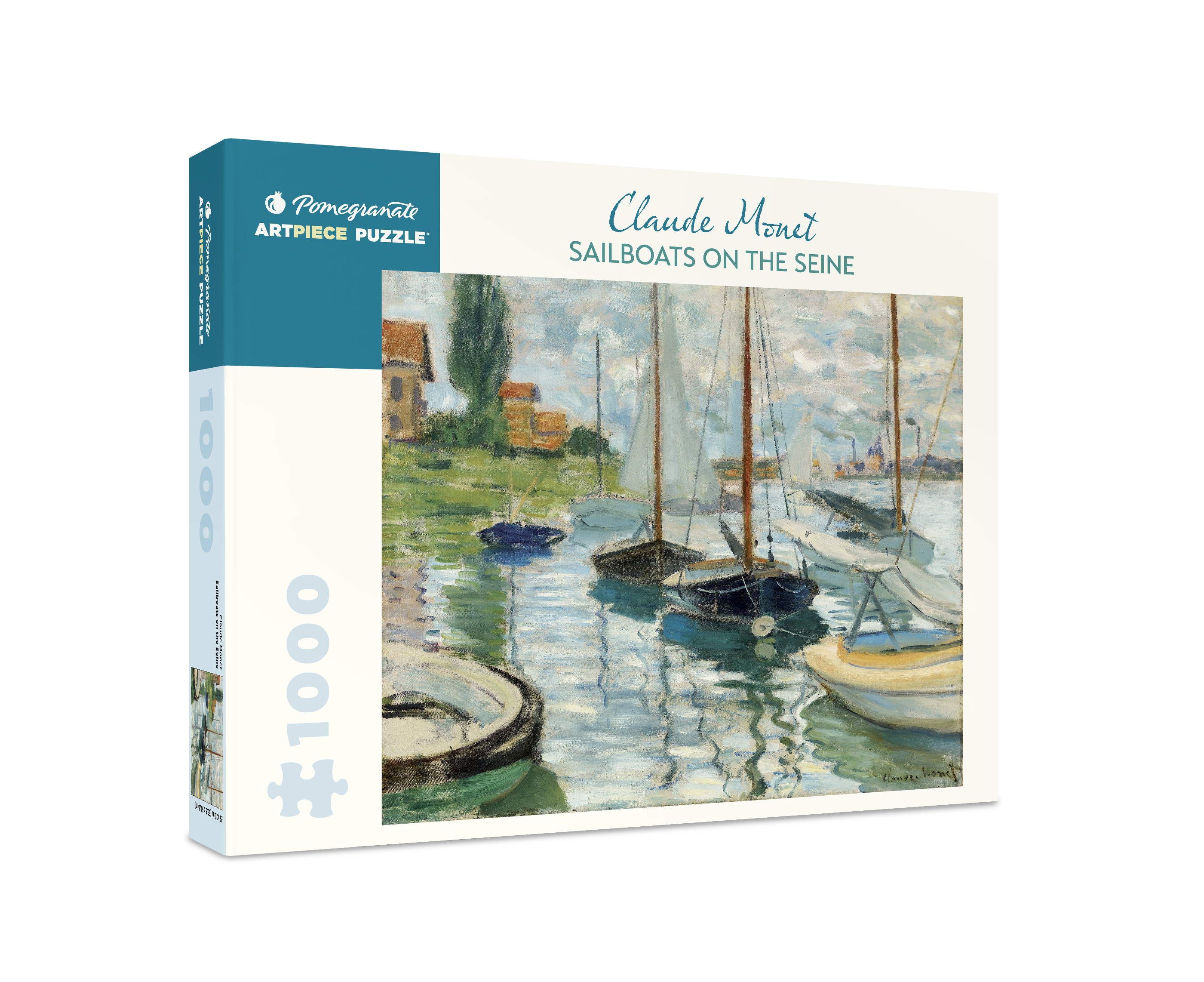 pomegranate-sailboats-on-the-seine-puzzle-1000-teile-monet image 1