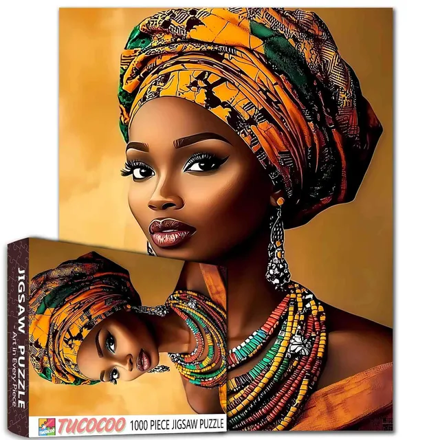 tucocoo-elegant-african-beauty-puzzle-1000-teile-portrait image 1