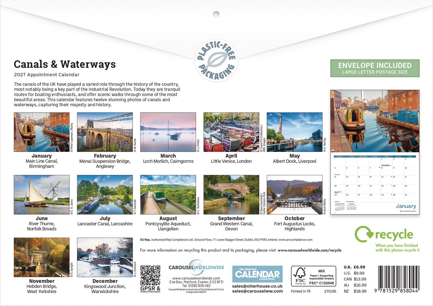 otter-house-canals-waterways-a4-kalender-2027-wandkalender image 2