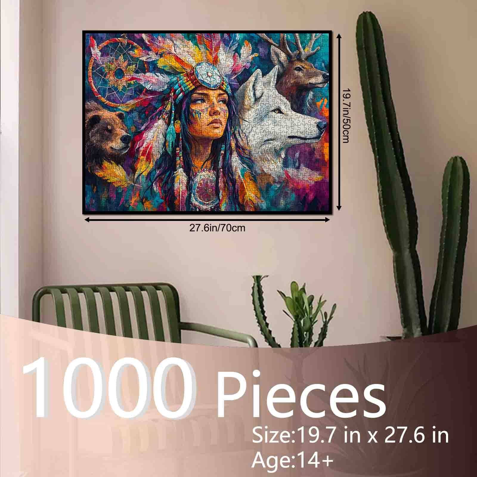 tucocoo-tribal-spirit-warrior-puzzle-1000-teile-kriegerin image 5