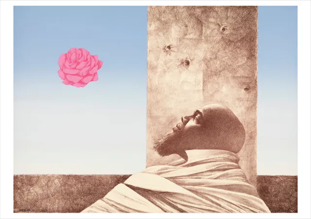 pomegranate-prophet-i-klappkarte-charles-white-contemporary-art image 1