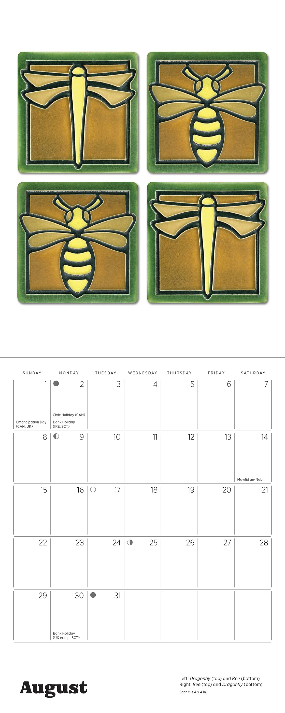 pomegranate-arts-crafts-tiles-motawi-2027-mini-wandkalender image 7
