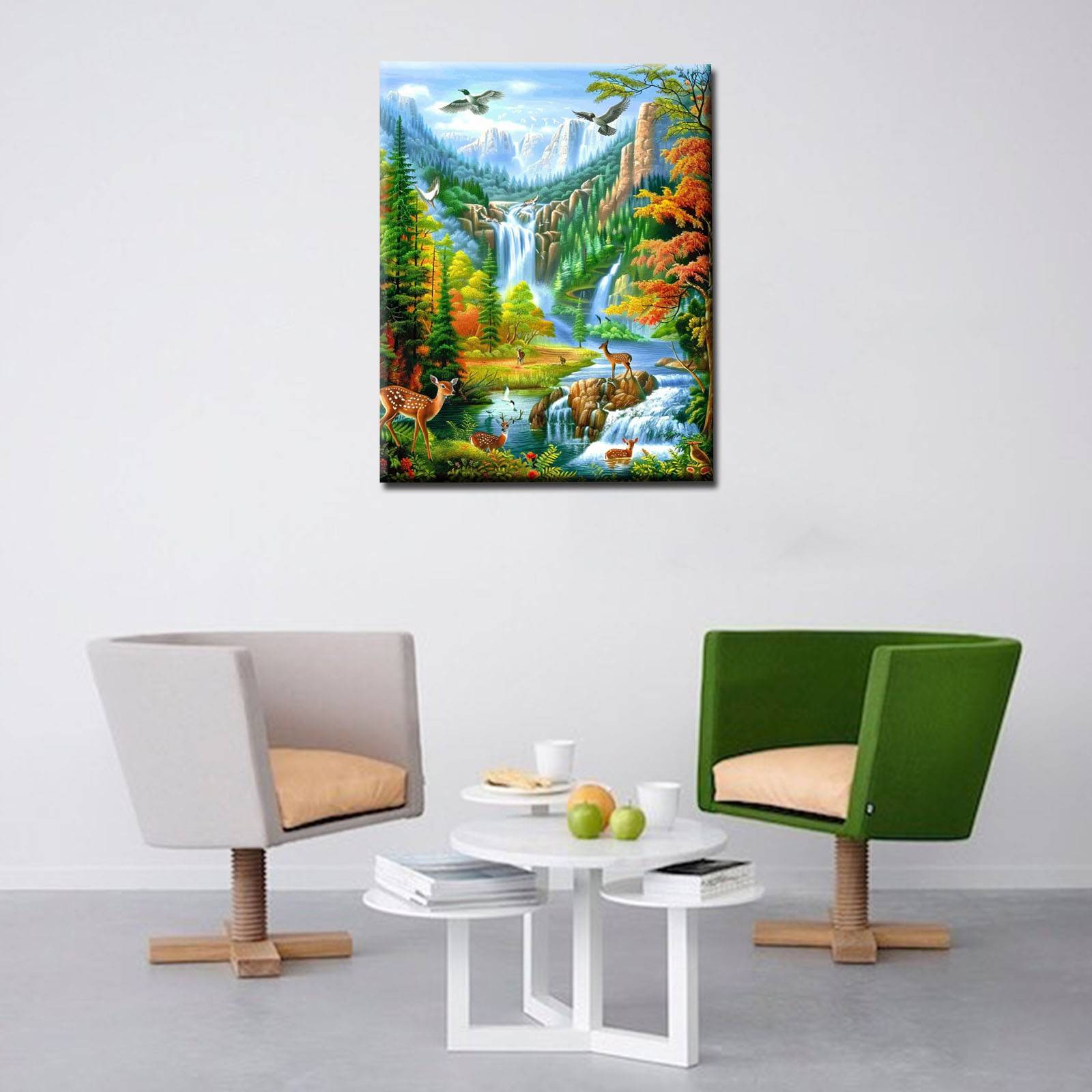 tucocoo-paint-by-numbers-forest-wildlife-malset-40x50-landschaft image 3