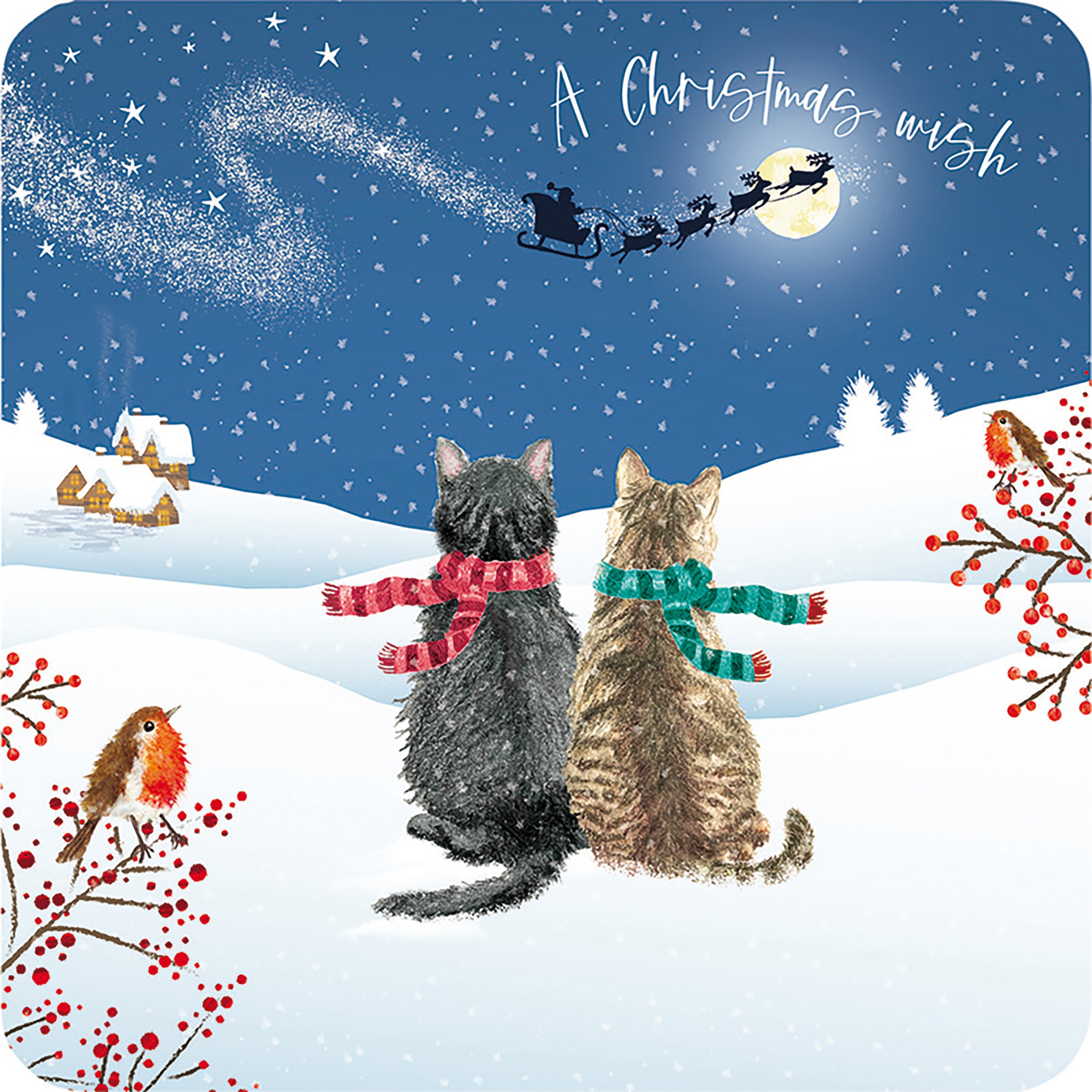 otter-house-santa-s-visit-weihnachtskarten-10er-pack-charity image 2