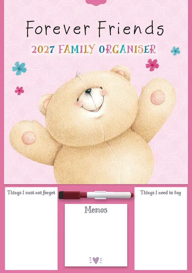 otter-house-forever-friends-planner-a3-kalender-2027-familienplaner image 1