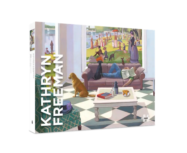 pomegranate-kathryn-freeman-sunday-paper-1000-teile-puzzle image 1