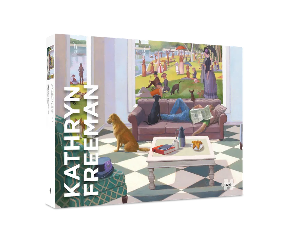 pomegranate-kathryn-freeman-sunday-paper-1000-teile-puzzle image 1